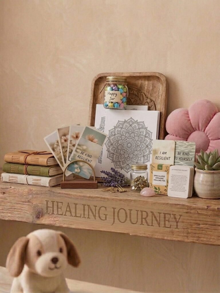Healing journey cards and journals